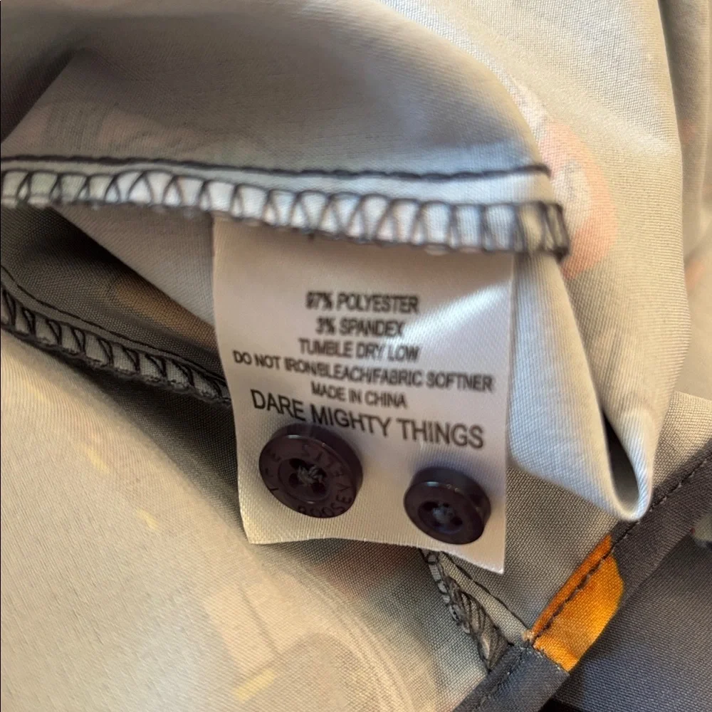 RSVLTS x Ghostbusters Ain't Afraid Kunuflex Button Down Short Sleeve Size M